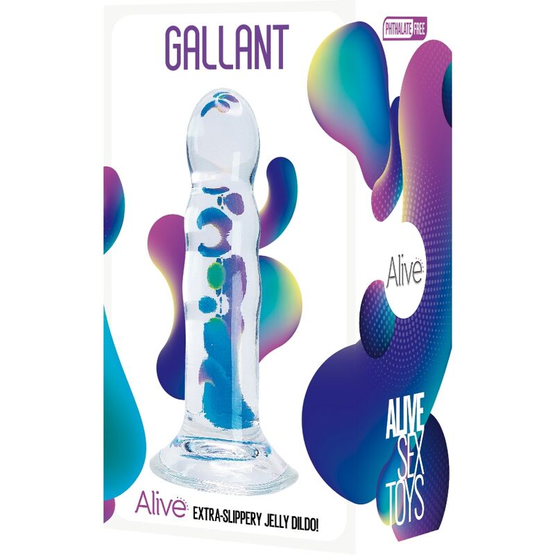 ALIVE - GALLANT REALISTIC PENIS TRANSPARENT 14 CM 2 ALIVE - GALLANT REALISTIC PENIS TRANSPARENT 14 CM - obrazek 2