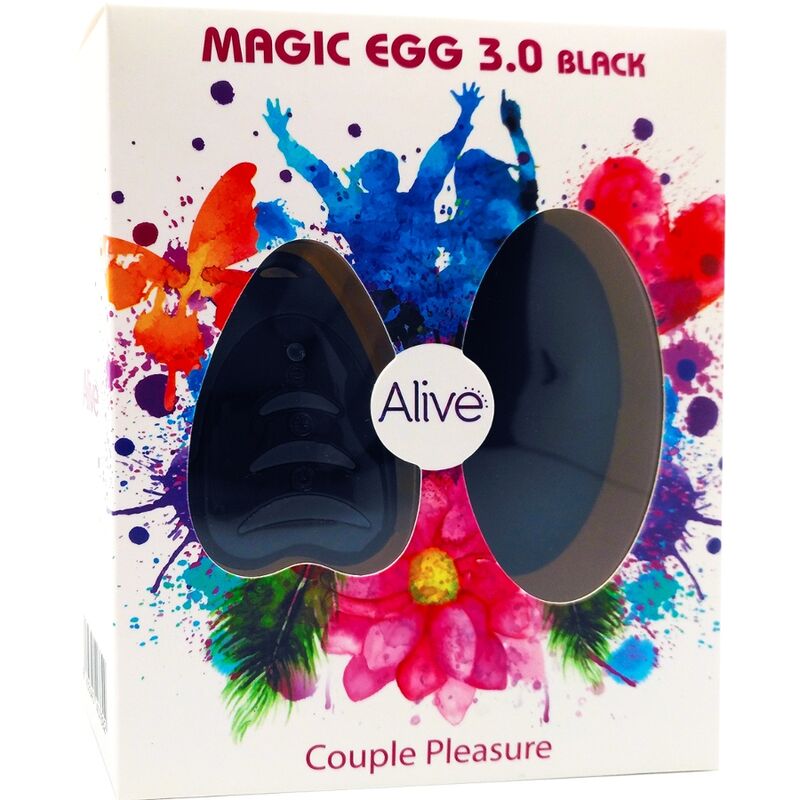 ALIVE - MAGIC EGG 3.0 VIBRATING EGG REMOTE CONTROL BLACK 2 ALIVE - MAGIC EGG 3.0 VIBRATING EGG REMOTE CONTROL BLACK - obrazek 2