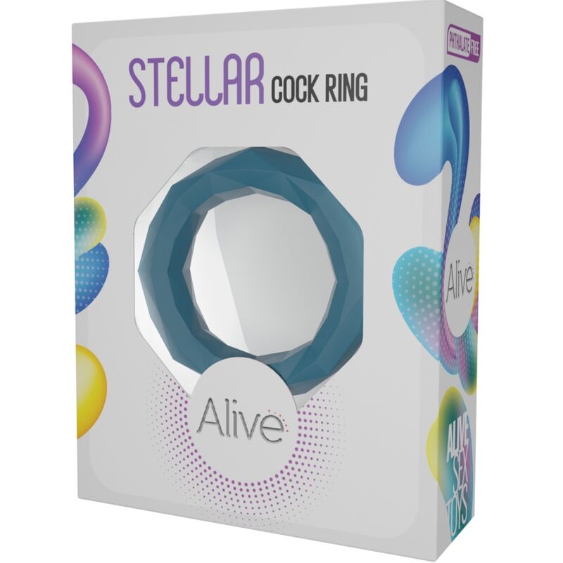 ALIVE - STELLAR COCK RING GREEN 3 ALIVE - STELLAR COCK RING GREEN - obrazek 3