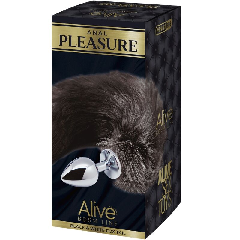ALIVE - ANAL PLEASURE PLUG METAL FOX TAIL SIZE M 5 ALIVE - ANAL PLEASURE PLUG METAL FOX TAIL SIZE M - obrazek 5