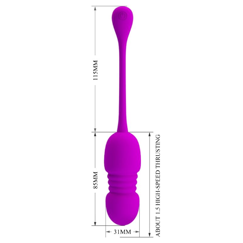 PRETTY LOVE - CALLIE PURPLE RECHARGEABLE VIBRATING EGG 5 PRETTY LOVE - CALLIE PURPLE RECHARGEABLE VIBRATING EGG - obrazek 5