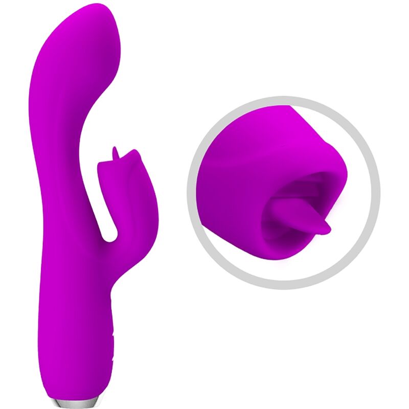 PRETTY LOVE - GLORIA RECHARGEABLE RABBIT VIBRATOR-WATERPROOF PURPLE 5 PRETTY LOVE - GLORIA RECHARGEABLE RABBIT VIBRATOR-WATERPROOF PURPLE - obrazek 5