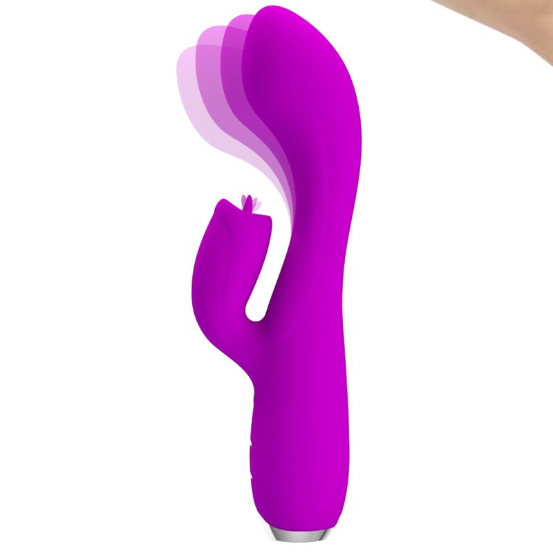 PRETTY LOVE - GLORIA RECHARGEABLE RABBIT VIBRATOR-WATERPROOF PURPLE 2 PRETTY LOVE - GLORIA RECHARGEABLE RABBIT VIBRATOR-WATERPROOF PURPLE - obrazek 2