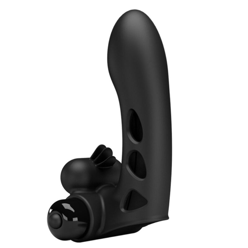 PRETTY LOVE - ORLANDO BLACK VIBRATOR FINGER COVER 2 PRETTY LOVE - ORLANDO BLACK VIBRATOR FINGER COVER - obrazek 2
