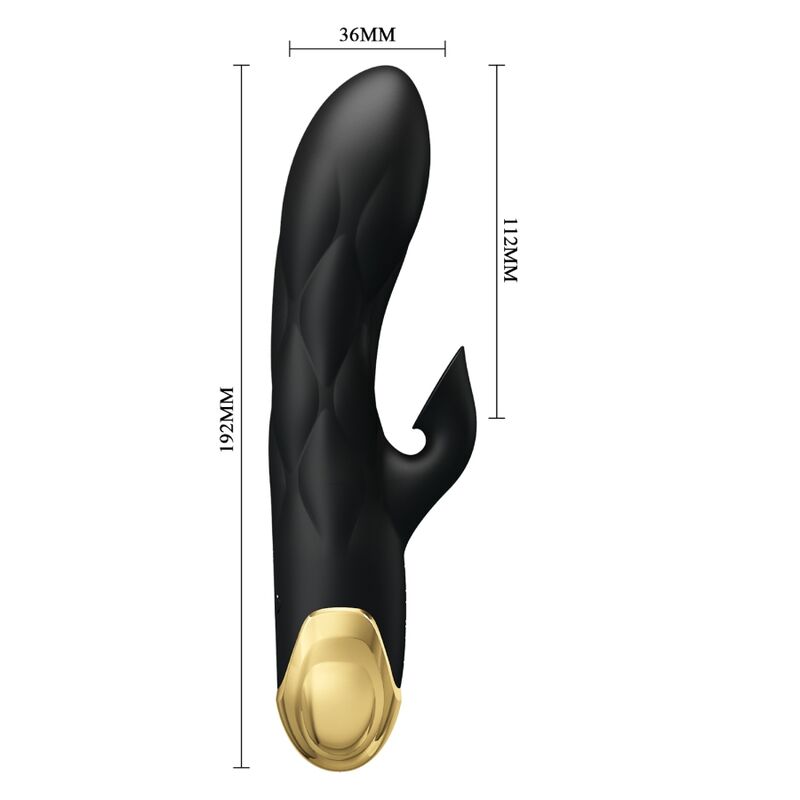 PRETTY LOVE - BLACK RECHARGEABLE GOLD PLATED LUXURY VIBRATOR 4 PRETTY LOVE - BLACK RECHARGEABLE GOLD PLATED LUXURY VIBRATOR - obrazek 4