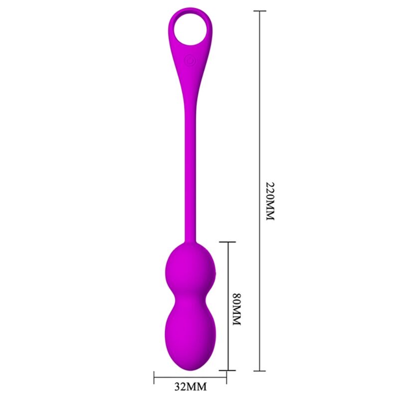 PRETTY LOVE - ELVIRA RECHARGEABLE VIBRATING BALLS PURPLE 5 PRETTY LOVE - ELVIRA RECHARGEABLE VIBRATING BALLS PURPLE - obrazek 5