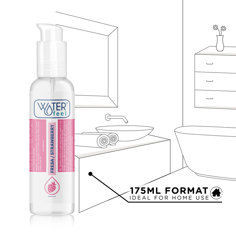 WATERFEEL - STRAWBERRY WATER BASED LUBRICANT 175 ML 5 WATERFEEL - STRAWBERRY WATER BASED LUBRICANT 175 ML - obrazek 5