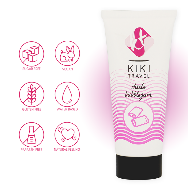 KIKÍ TRAVEL - BUBBLEGUM LUBRICANT 50 ML 4 KIKÍ TRAVEL - BUBBLEGUM LUBRICANT 50 ML - obrazek 4