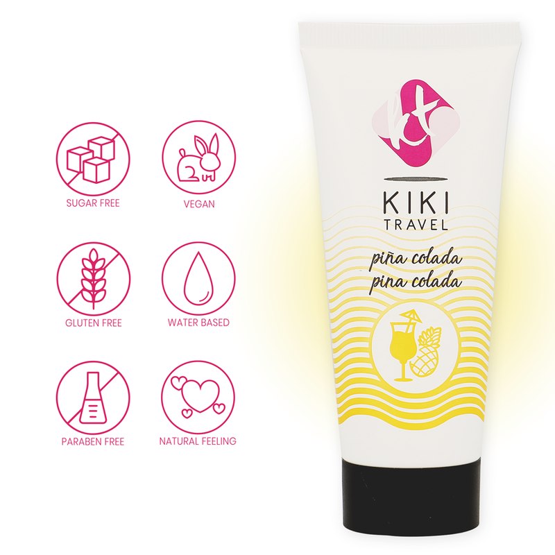 KIKÍ TRAVEL - PINA COLADA LUBRICANT 50 ML 4 KIKÍ TRAVEL - PINA COLADA LUBRICANT 50 ML - obrazek 4