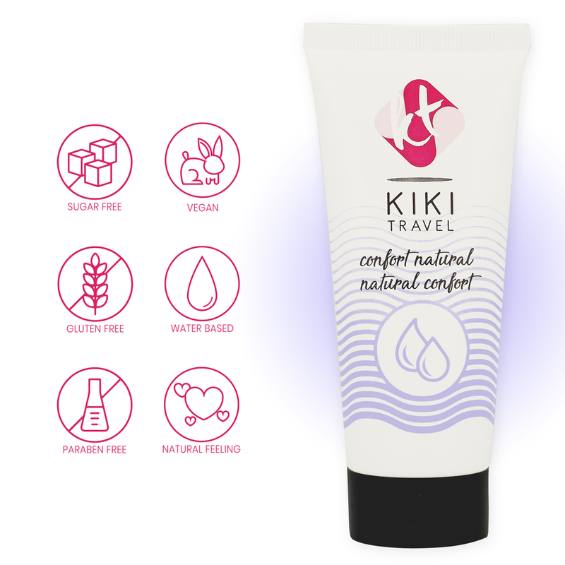 KIKÍ TRAVEL - CONFORT NATURAL LUBRICANT 50 ML 4 KIKÍ TRAVEL - CONFORT NATURAL LUBRICANT 50 ML - obrazek 4