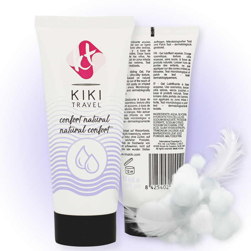 KIKÍ TRAVEL - CONFORT NATURAL LUBRICANT 50 ML 2 KIKÍ TRAVEL - CONFORT NATURAL LUBRICANT 50 ML - obrazek 2