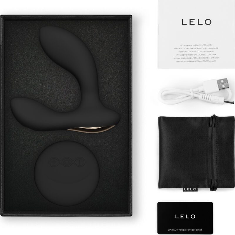 LELO - HUGO 2 PROSTATE MASSAGER REMOTE CONTROL BLACK 2 LELO - HUGO 2 PROSTATE MASSAGER REMOTE CONTROL BLACK - obrazek 2