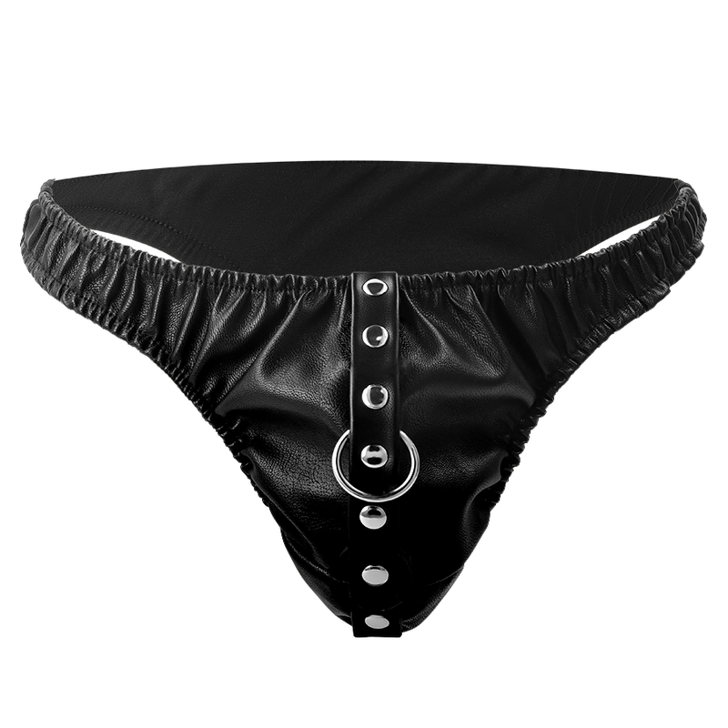 DARKNESS - SUBMISSION THONG WITH METAL CHAIN 4 DARKNESS - SUBMISSION THONG WITH METAL CHAIN - obrazek 4