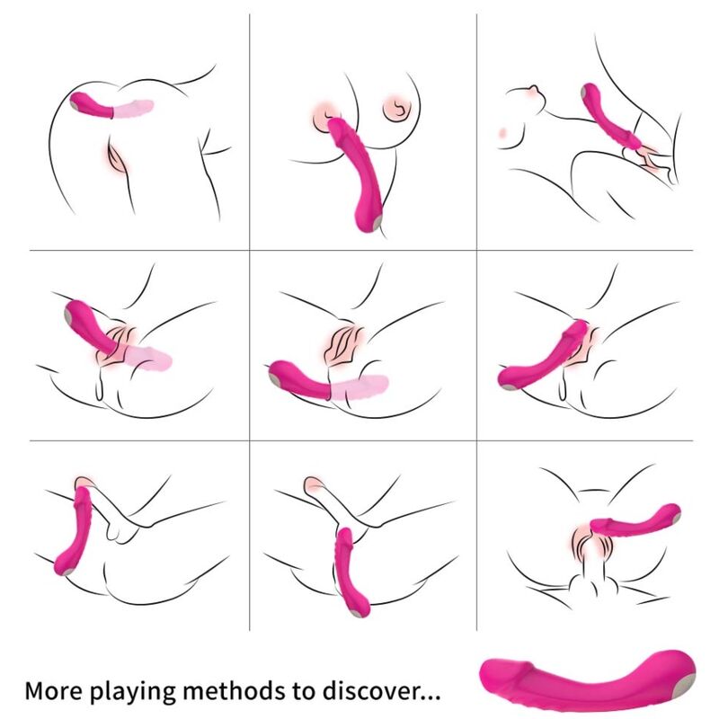ARMONY - DILDO VIBRATOR G-SPOT SILICONE FUCHSIA 2 ARMONY - DILDO VIBRATOR G-SPOT SILICONE FUCHSIA - obrazek 2