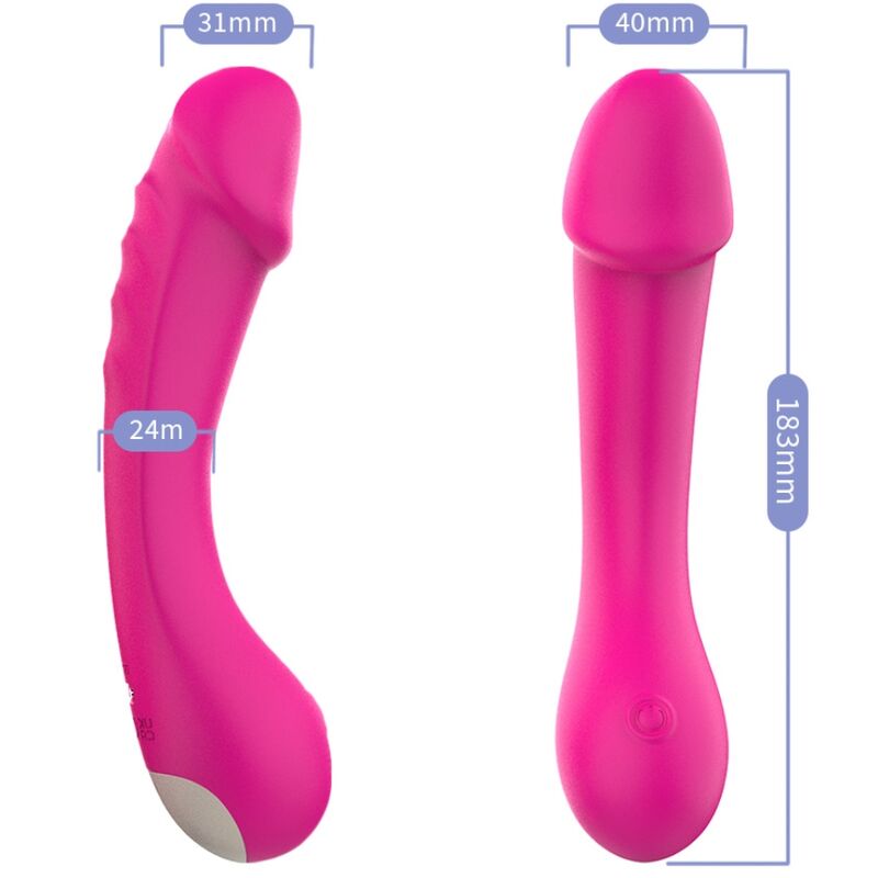 ARMONY - DILDO VIBRATOR G-SPOT SILICONE FUCHSIA 3 ARMONY - DILDO VIBRATOR G-SPOT SILICONE FUCHSIA - obrazek 3