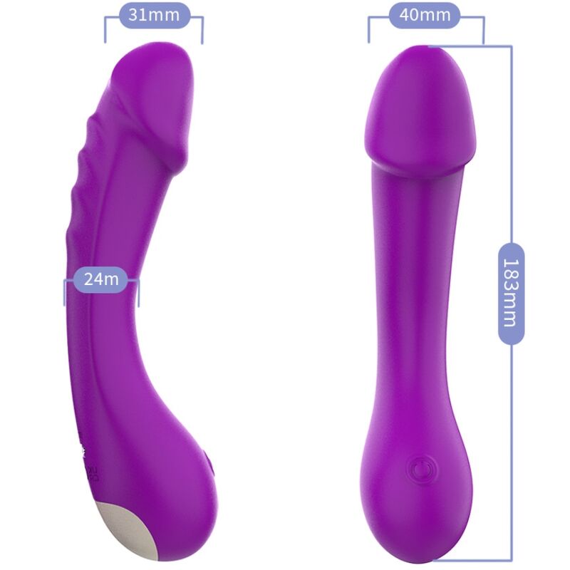 ARMONY - DILDO VIBRATOR G-SPOT SILICONE PURPLE 3 ARMONY - DILDO VIBRATOR G-SPOT SILICONE PURPLE - obrazek 3