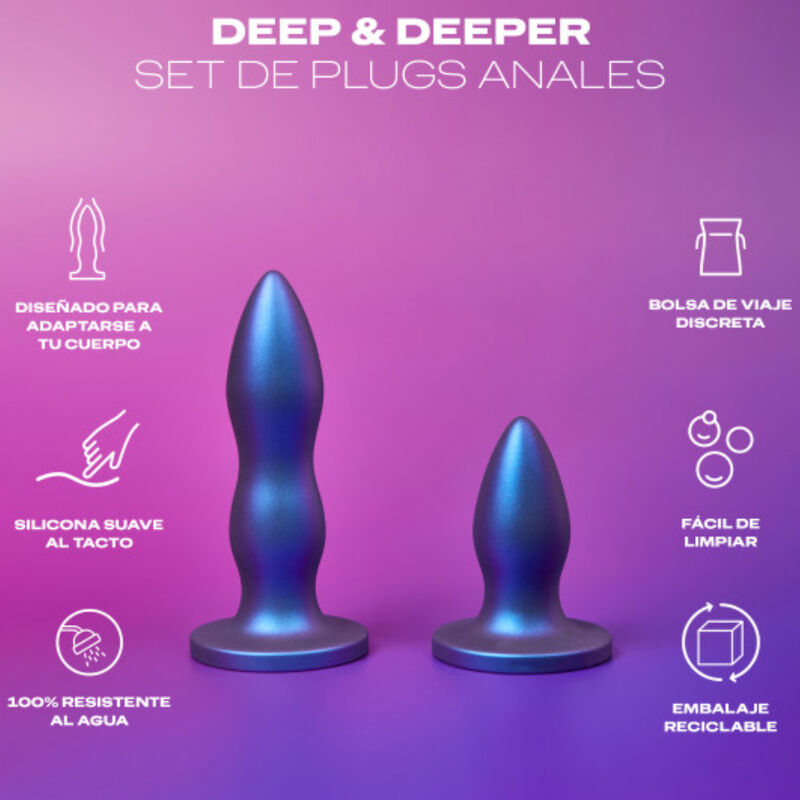DUREX - TOY SET PLUG ANAL DEEP DEEPER 2 DUREX - TOY SET PLUG ANAL DEEP DEEPER - obrazek 2