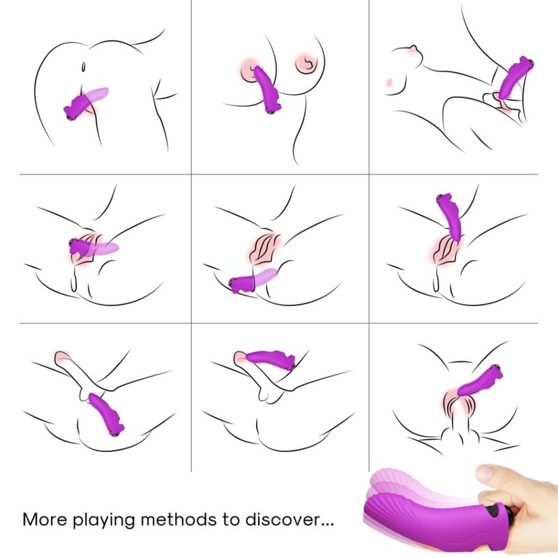 ARMONY - AURORA VIBRATOR FINGER PURPLE 2 ARMONY - AURORA VIBRATOR FINGER PURPLE - obrazek 2