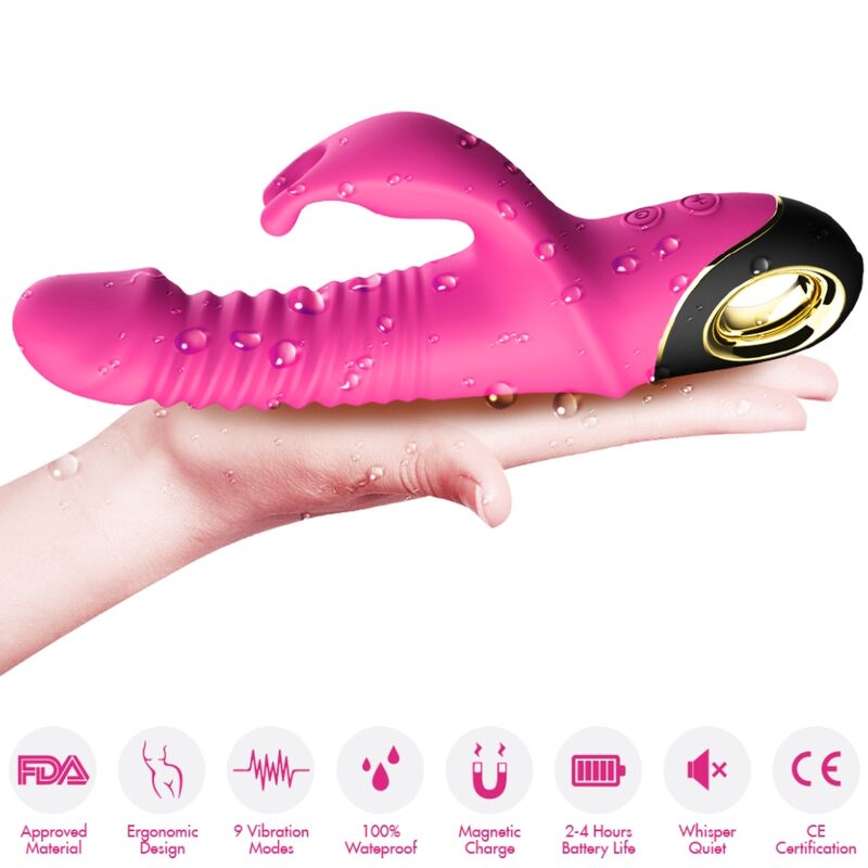 ARMONY - ZING DILDO VIBRATOR RABBIT FUCHSIA 4 ARMONY - ZING DILDO VIBRATOR RABBIT FUCHSIA - obrazek 4
