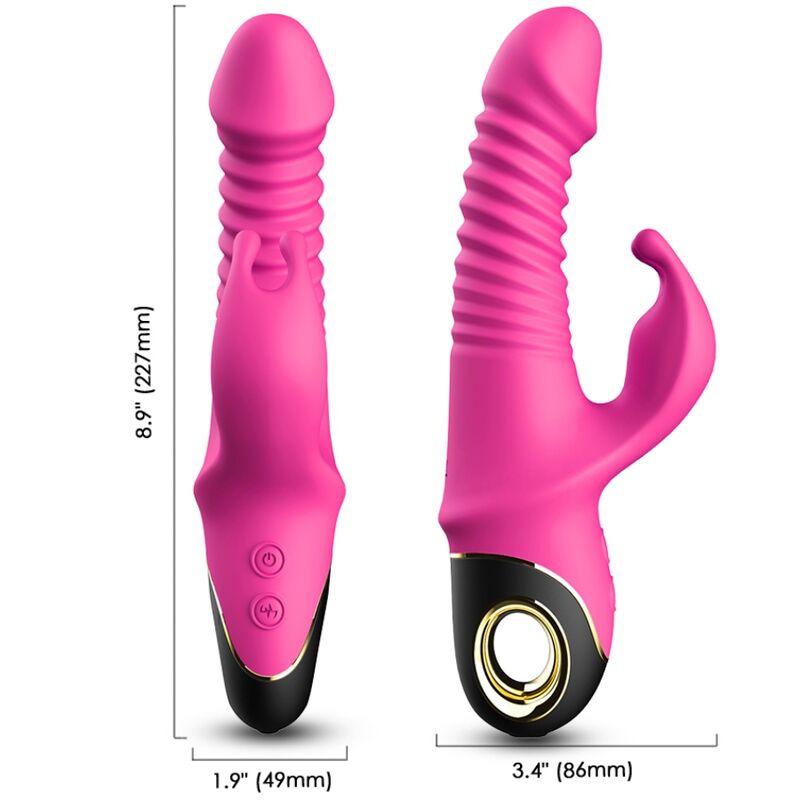 ARMONY - ZING DILDO VIBRATOR RABBIT FUCHSIA 3 ARMONY - ZING DILDO VIBRATOR RABBIT FUCHSIA - obrazek 3