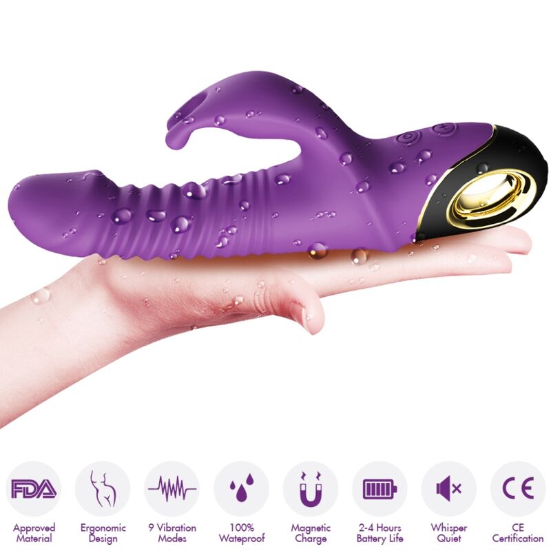 ARMONY - ZING DILDO VIBRATOR RABBIT PURPLE 4 ARMONY - ZING DILDO VIBRATOR RABBIT PURPLE - obrazek 4
