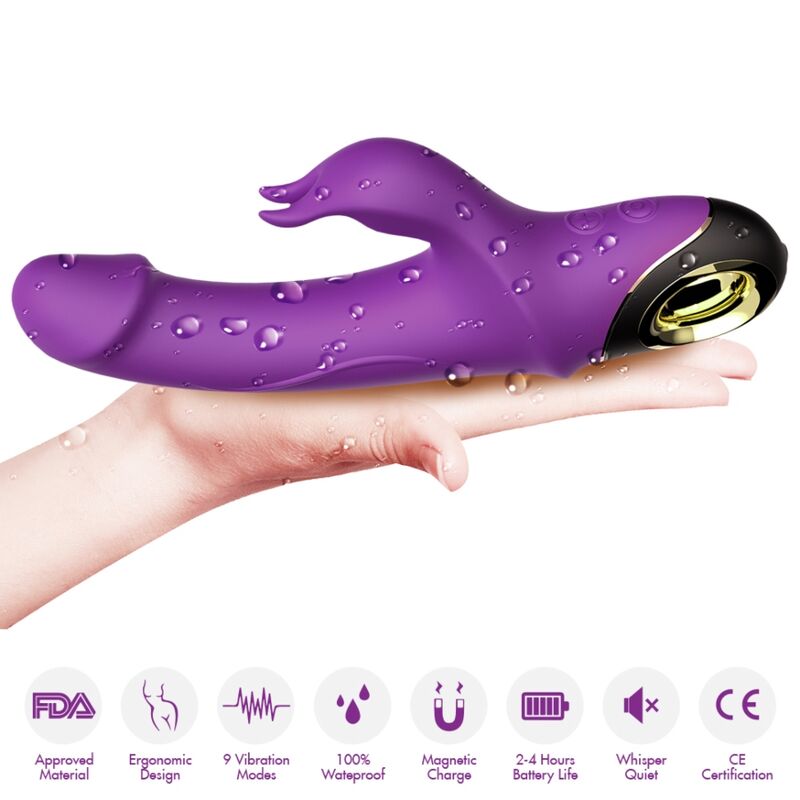 ARMONY - METEROR DILDO VIBRATOR RABBIT PURPLE 3 ARMONY - METEROR DILDO VIBRATOR RABBIT PURPLE - obrazek 3