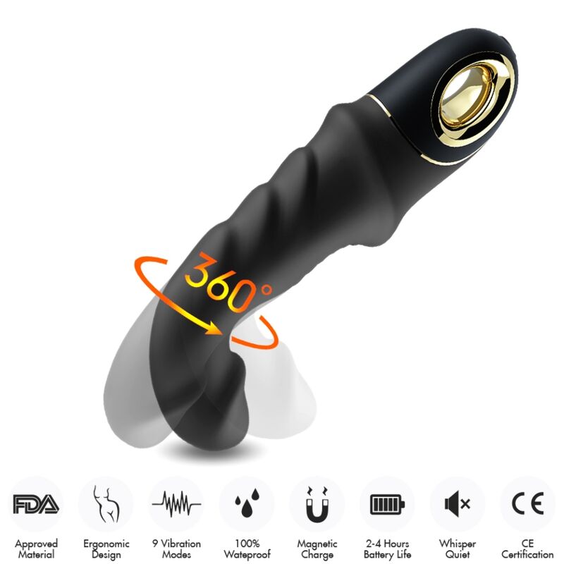 ARMONY - JOYBLADE DILDO VIBRATOR ROTATOR BLACK 3 ARMONY - JOYBLADE DILDO VIBRATOR ROTATOR BLACK - obrazek 3