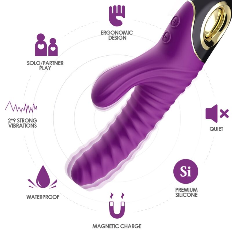 ARMONY - ETERNITY VIBRATOR SILICONE PURPLE 3 ARMONY - ETERNITY VIBRATOR SILICONE PURPLE - obrazek 3