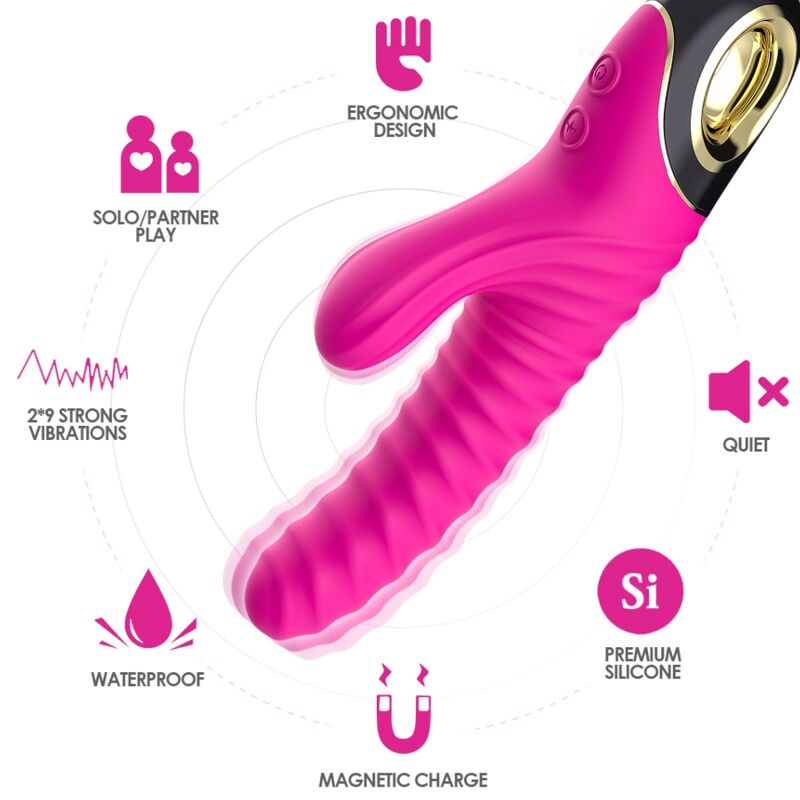ARMONY - ETERNITY VIBRATOR SILICONE FUCHSIA 3 ARMONY - ETERNITY VIBRATOR SILICONE FUCHSIA - obrazek 3
