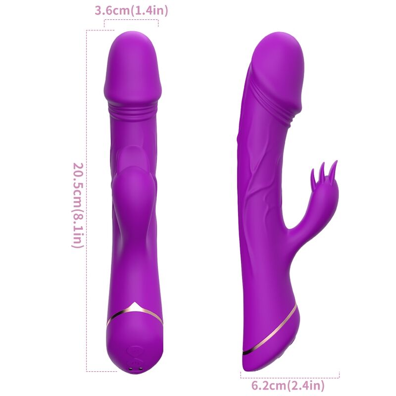 ARMONY - DILDO VIBRATOR RABBIT SILICONE PURPLE 4 ARMONY - DILDO VIBRATOR RABBIT SILICONE PURPLE - obrazek 4