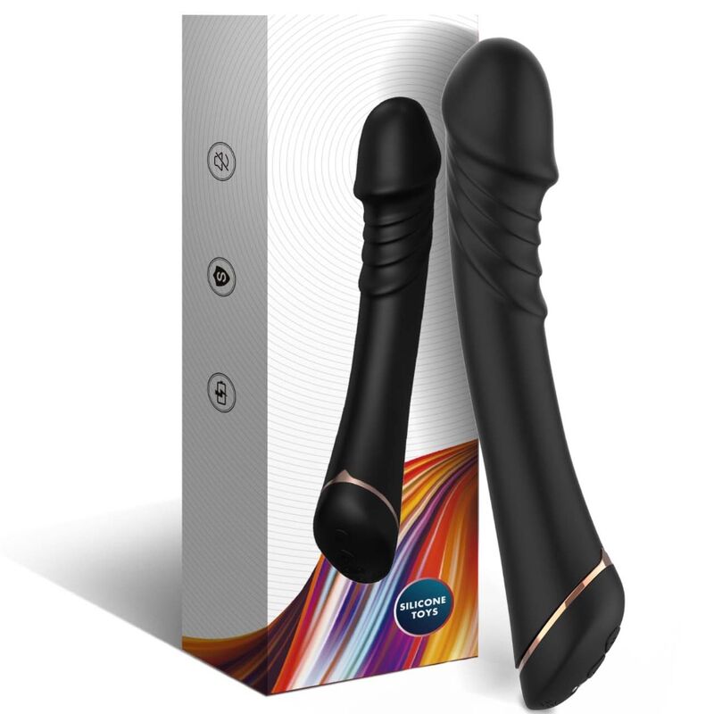 ARMONY - DILDO VIBRATOR SILICONE BLACK 4 ARMONY - DILDO VIBRATOR SILICONE BLACK - obrazek 4