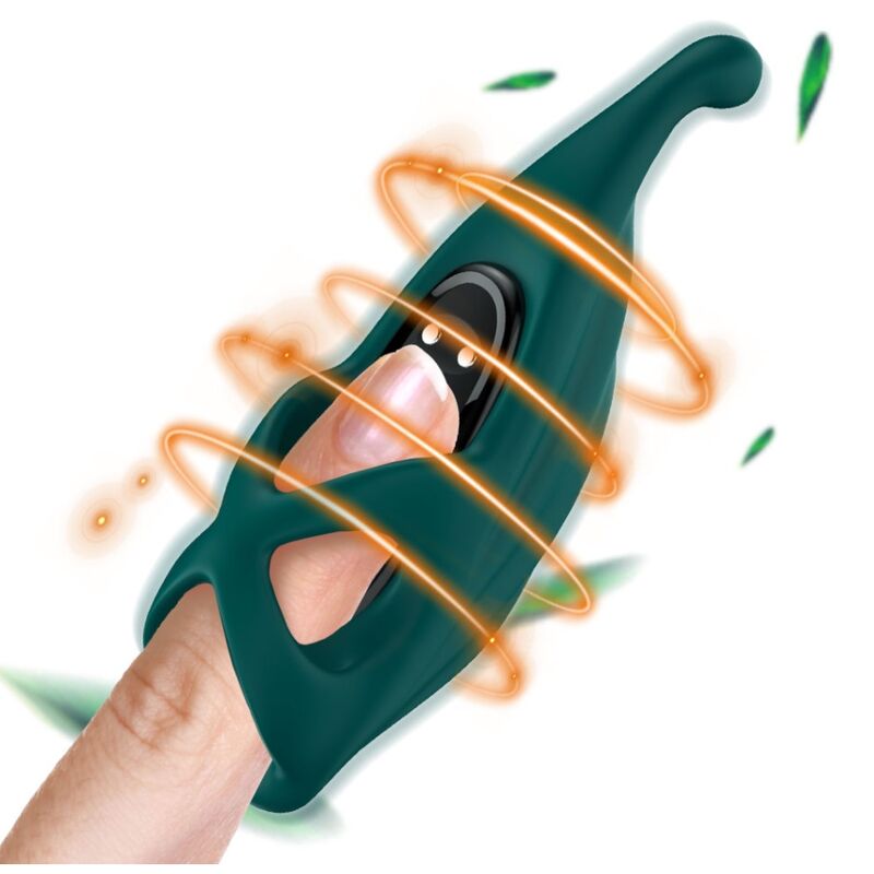 ARMONY - FINGER STIMULATOR VIBRATOR GREEN 2 ARMONY - FINGER STIMULATOR VIBRATOR GREEN - obrazek 2