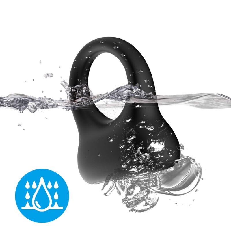 ARMONY - RING VIBRATOR BLACK 2 ARMONY - RING VIBRATOR BLACK - obrazek 2