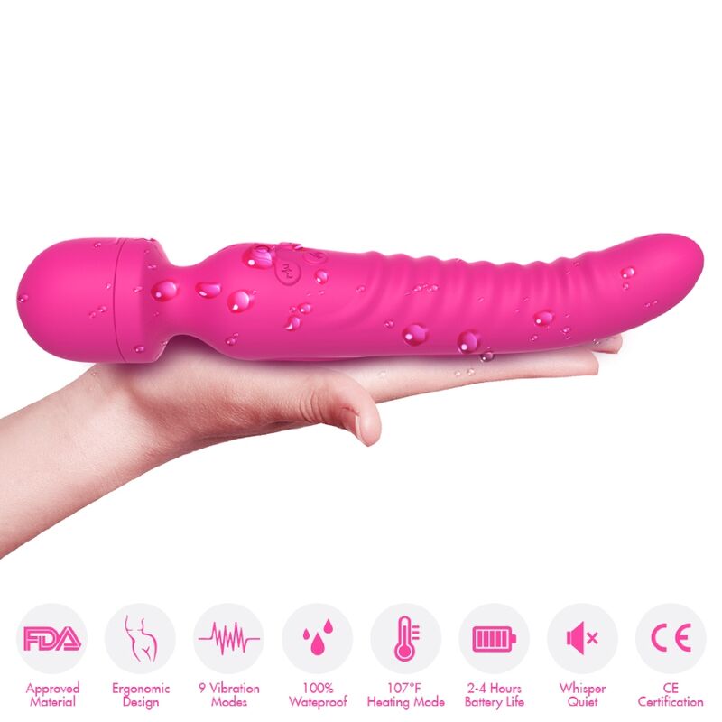 ARMONY - MISSION MASSAGER VIBRATOR HEAT EFFECT FUCHSIA 3 ARMONY - MISSION MASSAGER VIBRATOR HEAT EFFECT FUCHSIA - obrazek 3