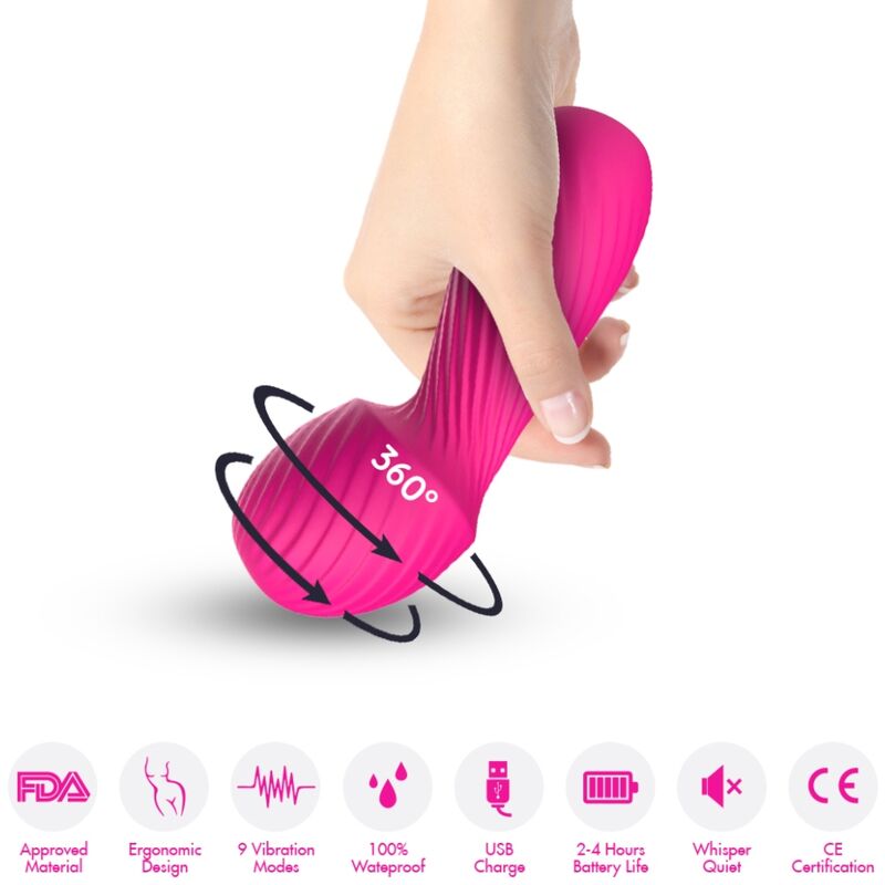 ARMONY - DAZZLE MASSAGER VIBRATOR SMALL FUCHSIA 2 ARMONY - DAZZLE MASSAGER VIBRATOR SMALL FUCHSIA - obrazek 2