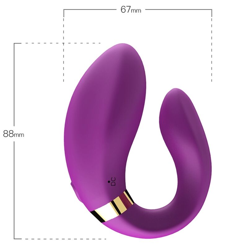 ARMONY - CRESCENT VIBRATOR FOR COUPLES REMOTE CONTROL PURPLE 3 ARMONY - CRESCENT VIBRATOR FOR COUPLES REMOTE CONTROL PURPLE - obrazek 3