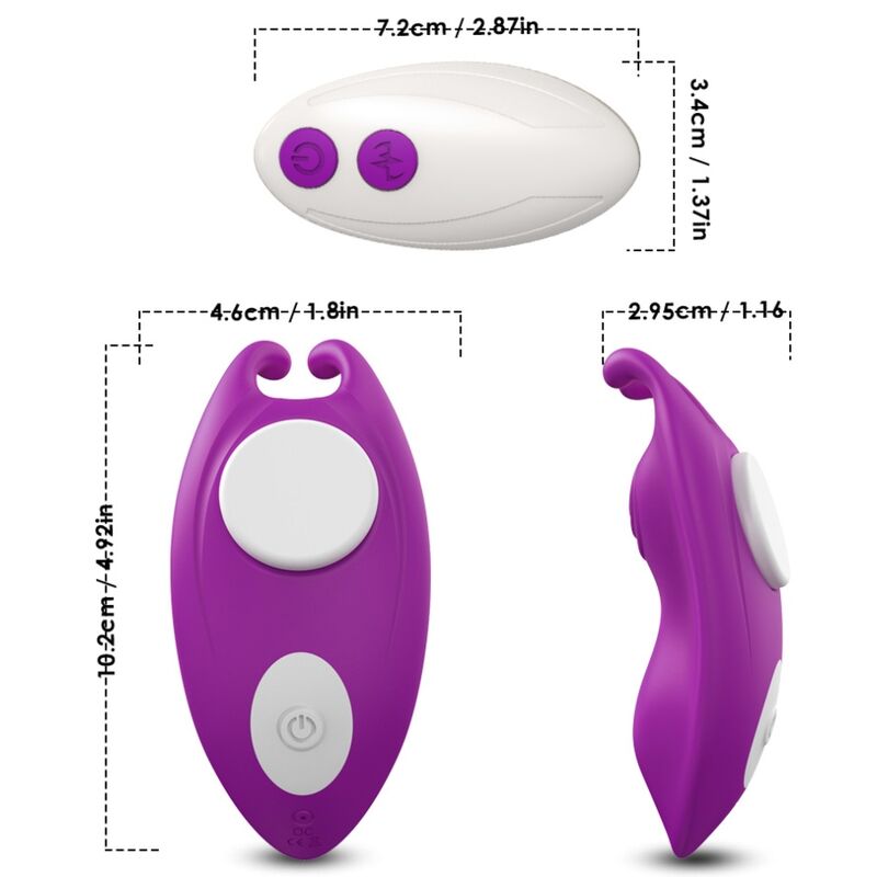 ARMONY - HONEYBEE WEARABLE PANTIES VIBRATOR G-SPOT REMOTE CONTROL PURPLE 4 ARMONY - HONEYBEE WEARABLE PANTIES VIBRATOR G-SPOT REMOTE CONTROL PURPLE - obrazek 4
