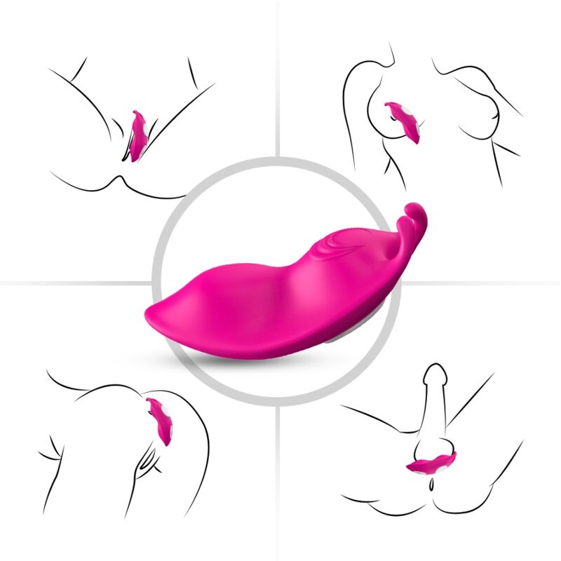 ARMONY - HONEYBEE WEARABLE PANTIES VIBRATOR G-SPOT REMOTE CONTROL FUCHSIA 5 ARMONY - HONEYBEE WEARABLE PANTIES VIBRATOR G-SPOT REMOTE CONTROL FUCHSIA - obrazek 5