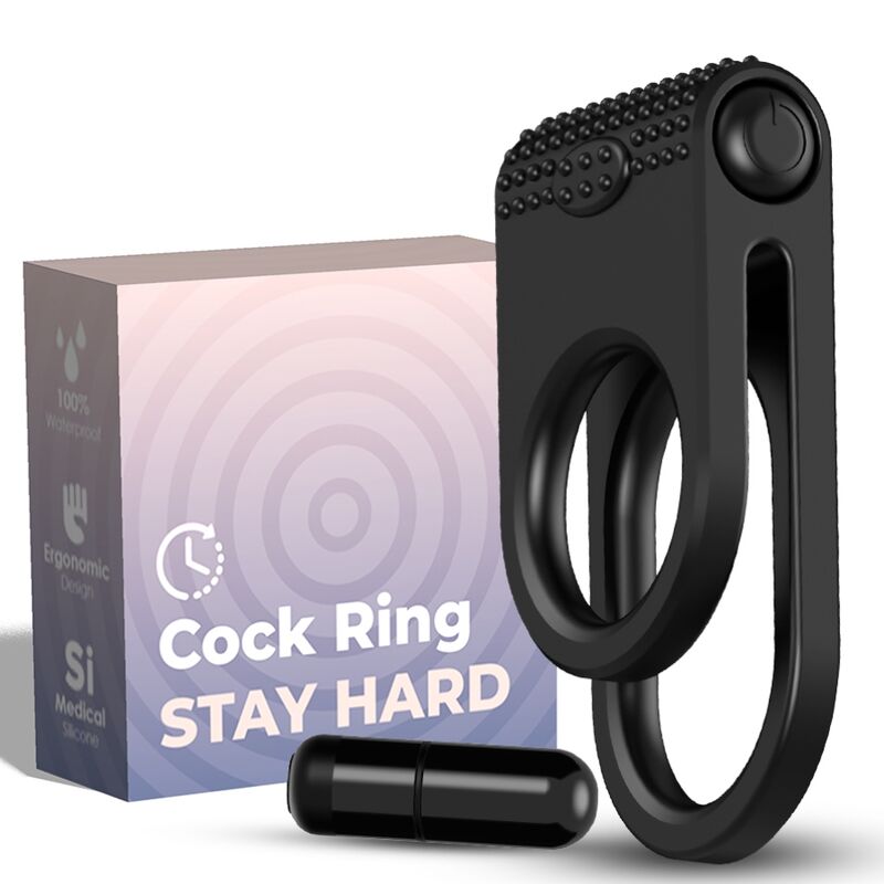 ARMONY - TWINS DOUBLE VIBRATOR RING FOR COUPLES BLACK 4 ARMONY - TWINS DOUBLE VIBRATOR RING FOR COUPLES BLACK - obrazek 4