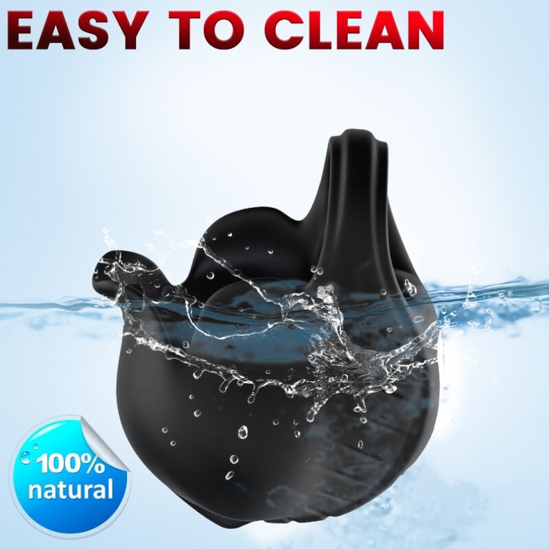 ARMONY - CUPPING VIBRATOR RING BLACK 2 ARMONY - CUPPING VIBRATOR RING BLACK - obrazek 2