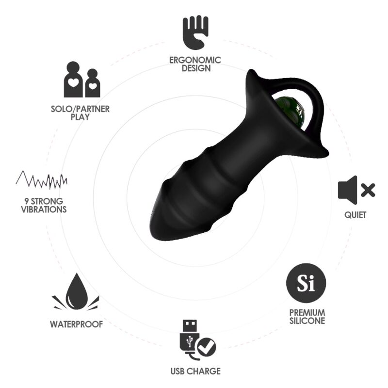 ARMONY - KYLIN FINGER VIBRATOR ANAL PLUG REMOTE CONTROL BLACK 3 ARMONY - KYLIN FINGER VIBRATOR ANAL PLUG REMOTE CONTROL BLACK - obrazek 3