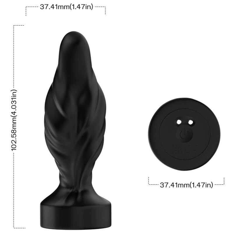 ARMONY - VIBRATOR ANAL PLUG REMOTE CONTROL BLACK 4 ARMONY - VIBRATOR ANAL PLUG REMOTE CONTROL BLACK - obrazek 4