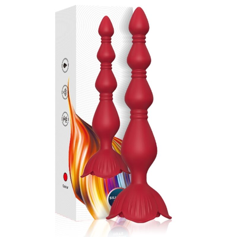 ARMONY - PINK VIBRATOR PAGODA ANAL PLUG RED 4 ARMONY - PINK VIBRATOR PAGODA ANAL PLUG RED - obrazek 4