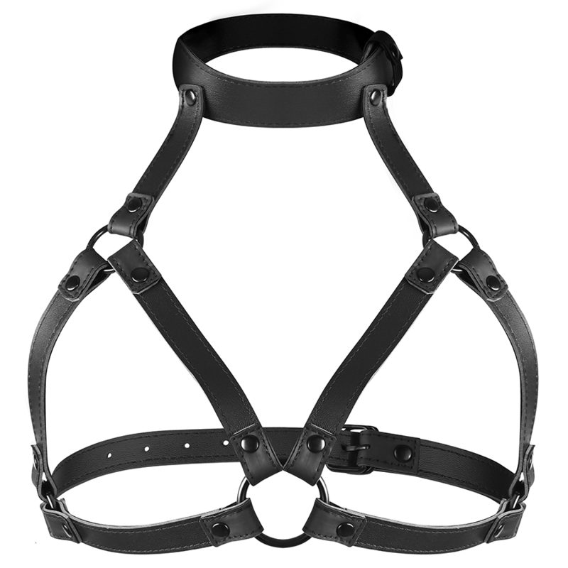 FETISH SUBMISSIVE BONDAGE - ADJUSTABLE CHEST HARNESS 4 FETISH SUBMISSIVE BONDAGE - ADJUSTABLE CHEST HARNESS - obrazek 4