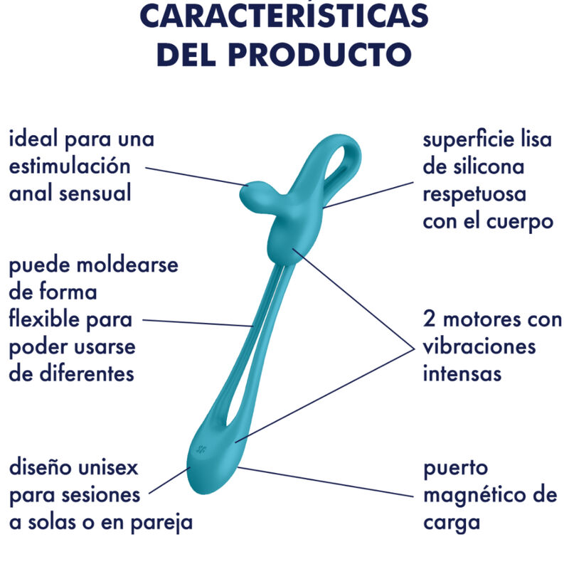 SATISFYER - PLUG PLAY 1 FLEXIBLE MULTIVIBRATOR 5 SATISFYER - PLUG PLAY 1 FLEXIBLE MULTIVIBRATOR - obrazek 5