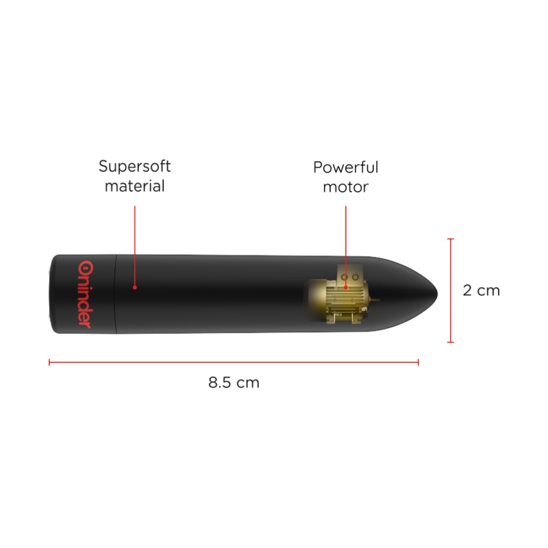 ONINDER - BERLIN BULLET VIBRATOR BLACK 9 MODES 8.5 X 2 CM - FREE APP 4 ONINDER - BERLIN BULLET VIBRATOR BLACK 9 MODES 8.5 X 2 CM - FREE APP - obrazek 4