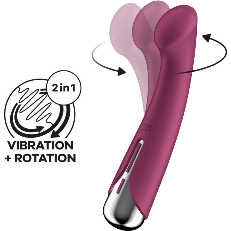 SATISFYER - SPINNING G-SPORT 1 ROTATOR VIBRATOR RED 4 SATISFYER - SPINNING G-SPORT 1 ROTATOR VIBRATOR RED - obrazek 4
