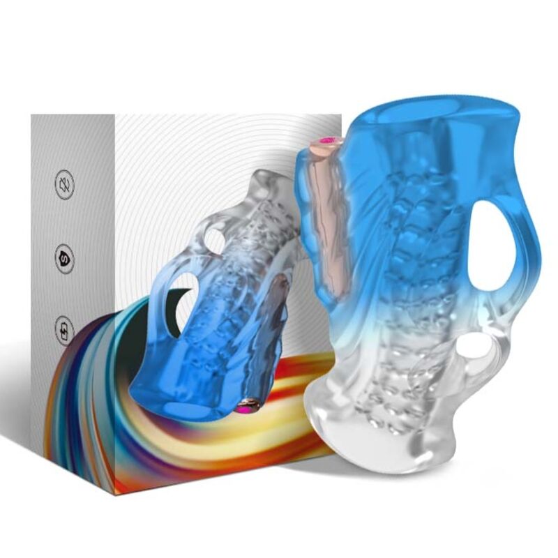 ARMONY - MASTURBATOR FINGER VIBRATOR BLUE GRADIENT 4 ARMONY - MASTURBATOR FINGER VIBRATOR BLUE GRADIENT - obrazek 4