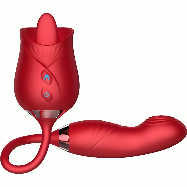 ARMONY - DELIGHT FLOWER VIBRATOR BUMPING WITH RED TONGUE 2 ARMONY - DELIGHT FLOWER VIBRATOR BUMPING WITH RED TONGUE - obrazek 2
