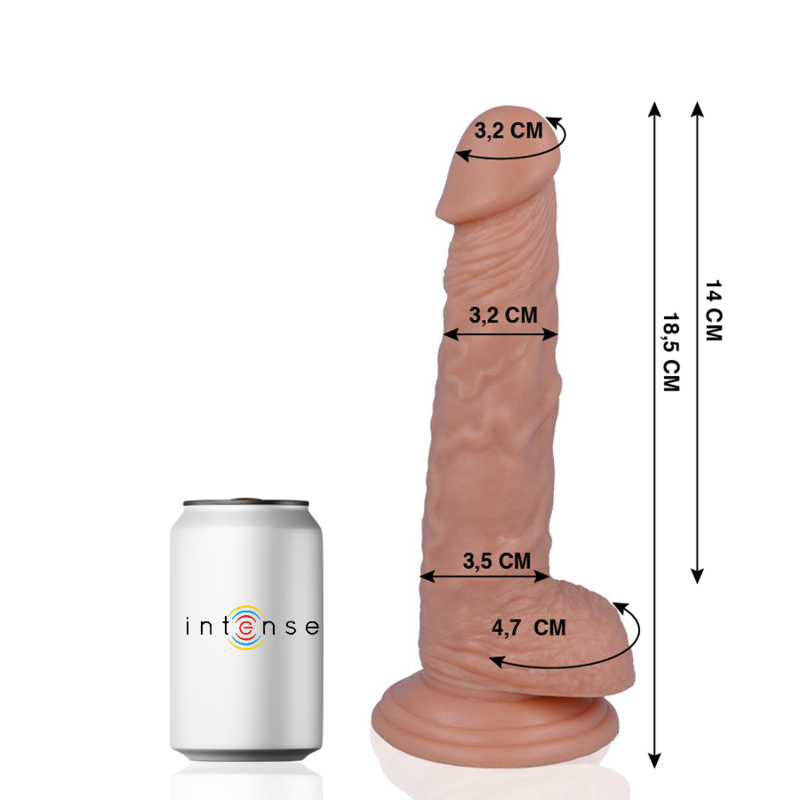 MR INTENSE - 13 REALISTIC COCK 18.5 CM -O- 3.2 CM 2 MR INTENSE - 13 REALISTIC COCK 18.5 CM -O- 3.2 CM - obrazek 2